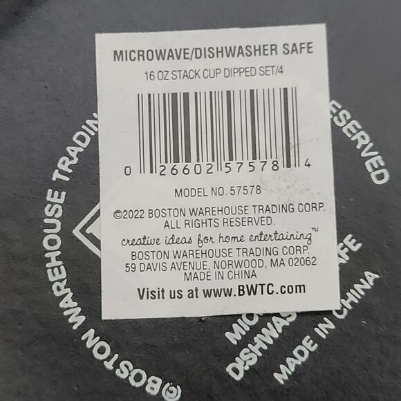 Boston Warehouse Stacking 16oz Microwave Safe Cups - Picture 10 of 10